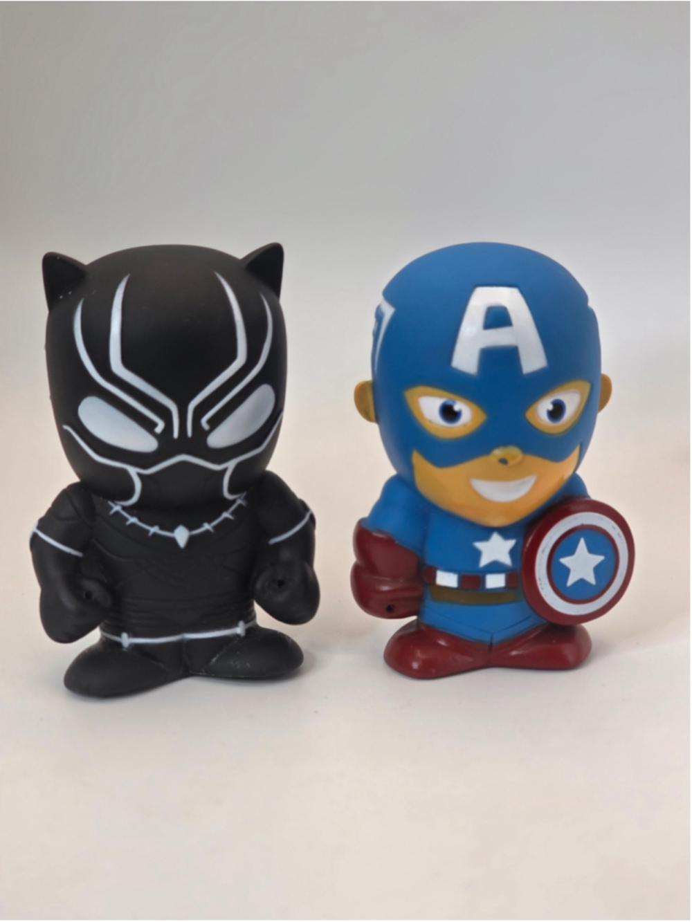 Marvel Action Figure Set Black Panther & Captain America One Size